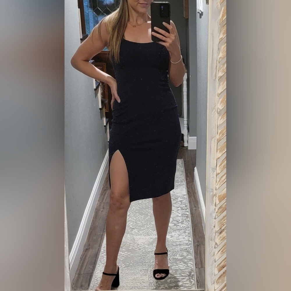 Sparkly Navy Blue Dress